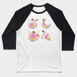 Pan sexual LGBT potions sticker set of four Baseball T-Shirt